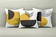 Ylellinen Monivärinen Tyynynpäällinen 3 kpl - 50% Puuvilla, 50% Polyesteri, 43x43 cm, Konepestävä ja Silitysmahdollisuus - Koristetyynyt - 8684283661251 - 2