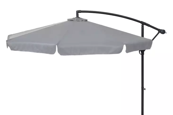 Aurinkovarjo Banana 3 m harmaa - Aurinkovarjot ja markiisit - 6410412292971 - 1