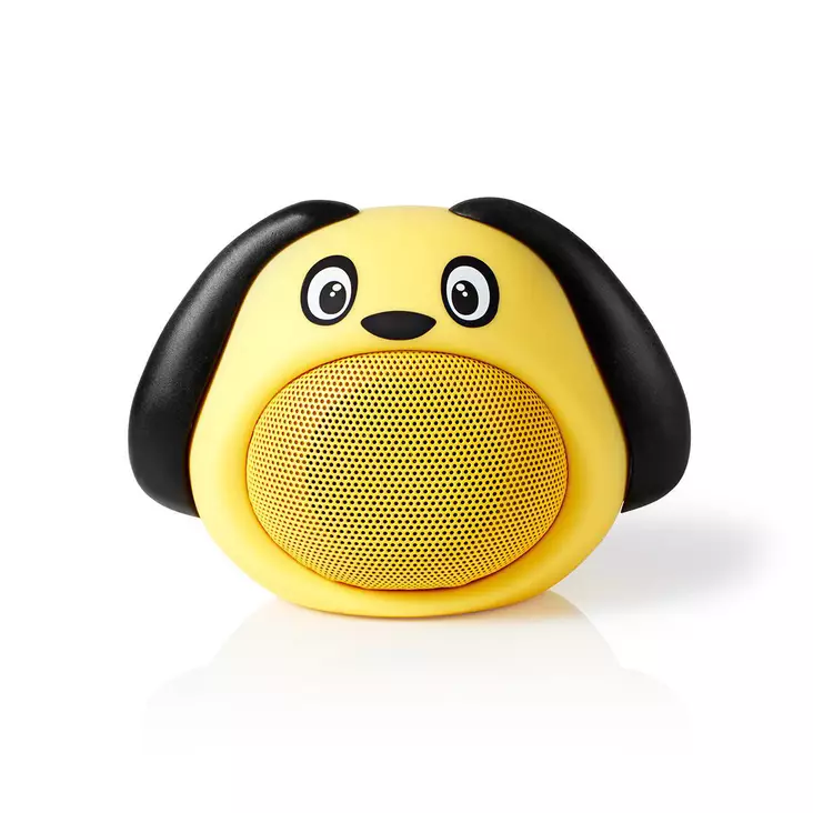 Bluetooth® Kaiutin | Suurin akun toistoaika: 3 hrs | Kannettava muotoilu | 9 W | Mono | Sisäänrakennettu mikrofoni | Linkitettävä | Animaticks Dusty Dog | Keltainen - Bluetooth kaiuttimet - 5412810328581 - 1
