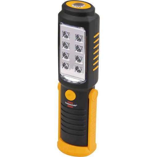 Kannettava tarkastus-LED-valo 8 + 1 kirkkaalla SMD-LEDillä (akkukäyttöinen, paloaika max. 10 tuntia, pyörivä koukku, magneetti) - Taskulamput - 4007123641611 - 1