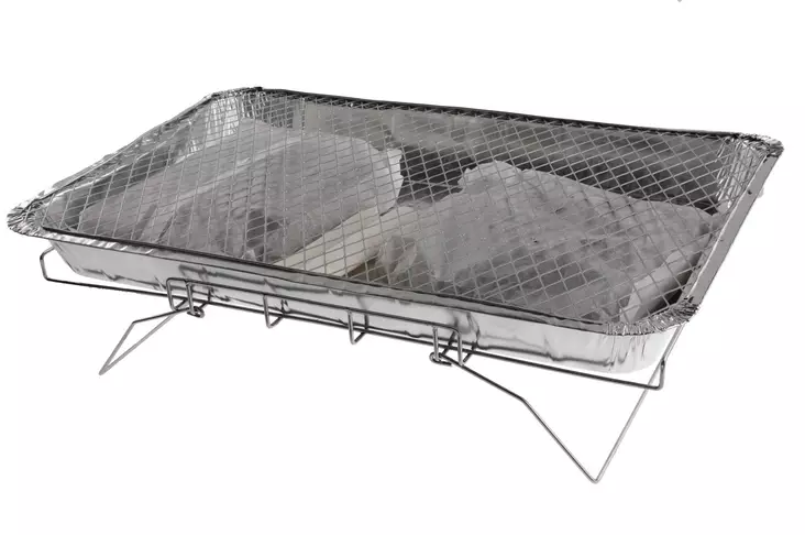 Kertak=C3=A4ytt=C3=B6grilli telineell=C3=A4 2 kpl - Pallogrillit ja hiiligrillit - 6410413160071 - 1