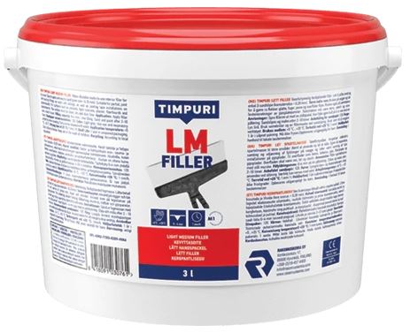 Kevyttasoite 3 L harmaa Filler LM - Tasoitteet ja täyteaineet - 6418091030761 - 1