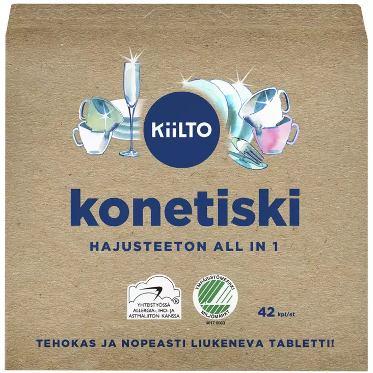 Kiilto Konetiskitabletti 42 kpl - Astianpesu - 6417964579031 - 1