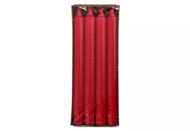 Kruunukynttil=C3=A4 punainen 24 cm 8 kpl 1 - Kynttilät ja lyhdyt - 5701141609651 - 1