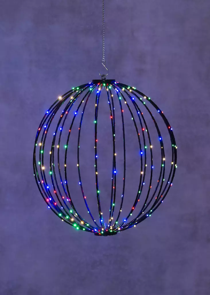 Led-valopallo moniv=C3=A4ri 50 cm 264 led - Valokoristeet ja valohahmot - 6410416310541 - 1
