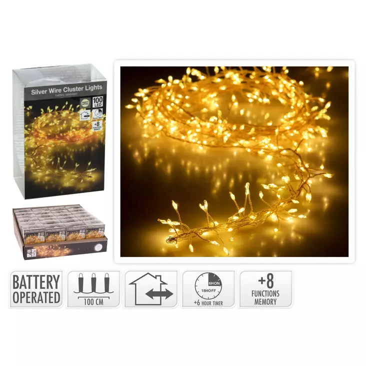 Led-valosarja 100led IP44 - Koristevalot - 8719202586411 - 1