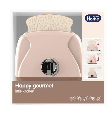 Leivänpaahdin Happy Gourmet - Kotileikki ja kauppaleikki - 6438484007941 - 1