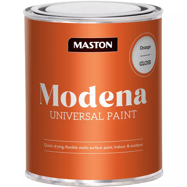 Maali Modena oranssi 1 L - Metalli- ja kalustemaalit - 6412490031251 - 1