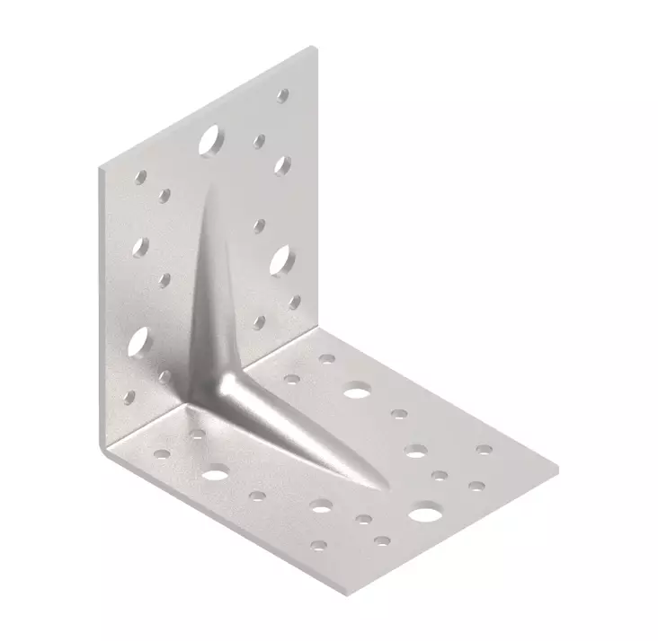 Naulauskulma Kuumasinkitty 105 x 105 x 90mm - Naulauslevyt ja kulmaraudat - 4741280713131 - 1