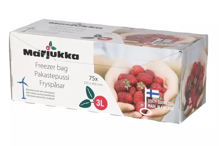 Pakastepussi Marjukka 3 l 75 kpl - Eväsrasiat ja ruoansäilytysastiat - 6410413200791 - 1