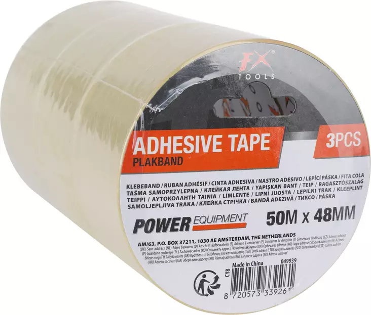 Pakkausteippi 50mx48mm 3kpl - Pakkaus ja paketointi - 8720573339261 - 1