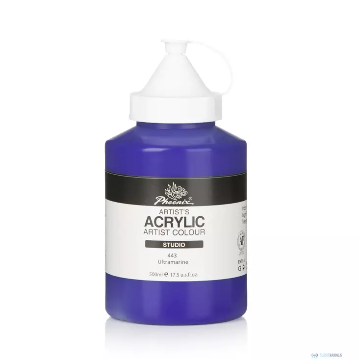 Phoenix Artist Studio 500ml akryylimaali - Akryylimaalit- ja värit - 6941985228741 - 1