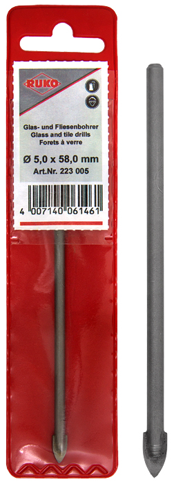 Poranterä lasi ja tiili 5.0mm - Erikoisterät ja porat - 4007140061461 - 1