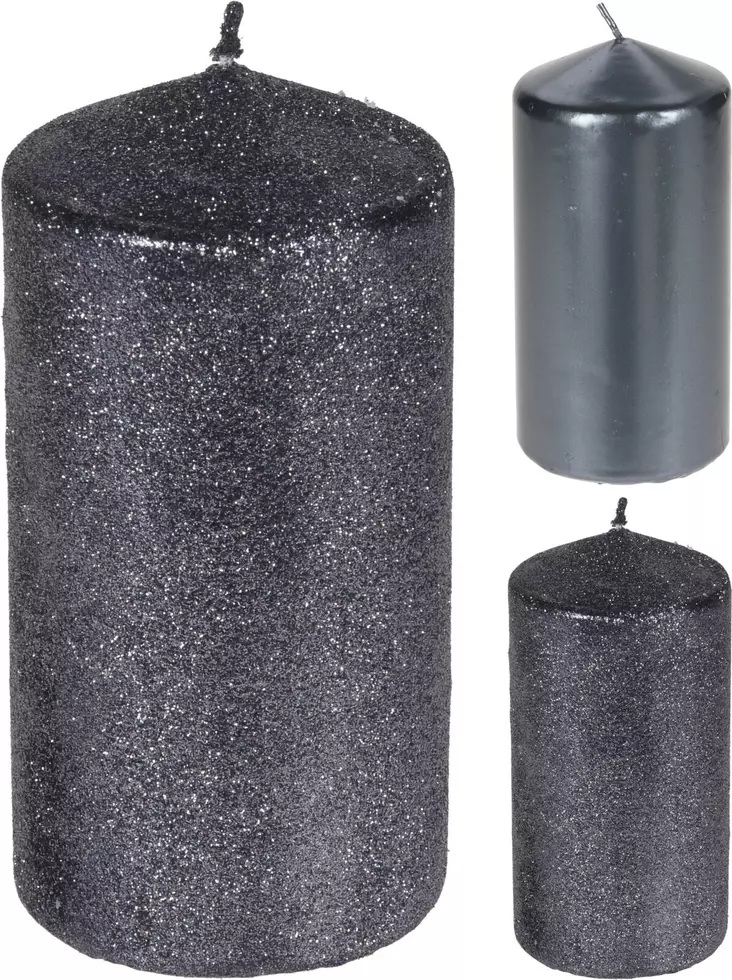 P=C3=B6yt=C3=A4kynttil=C3=A4 tumman harmaa 14cm 20h - Kynttilät ja lyhdyt - 8719987653421 - 1