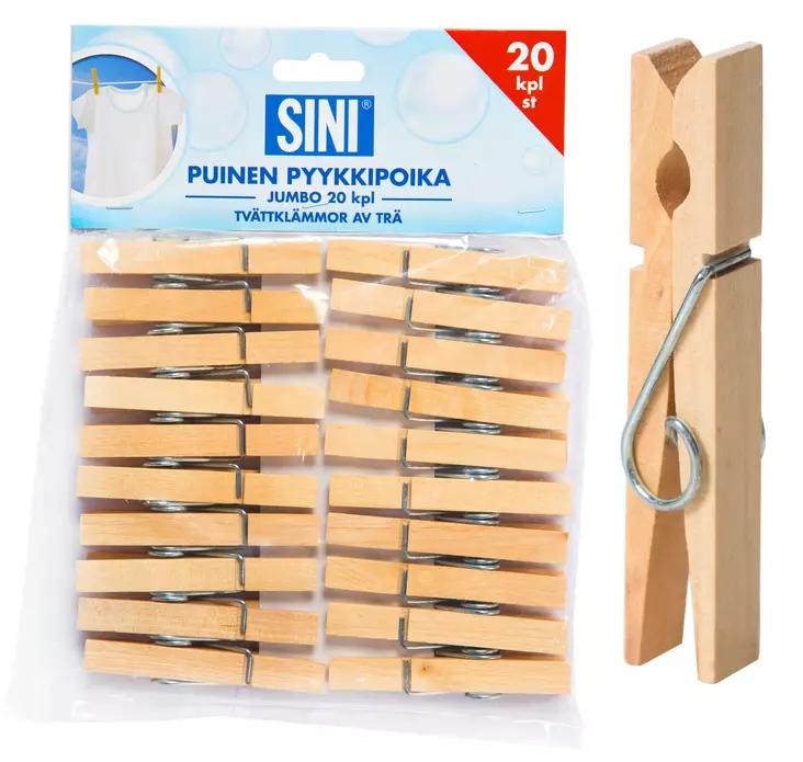 Pyykkipoika Jumbo puinen Sini - Pyykinkuivaus ja pyykkikorit - 7312280014251 - 1