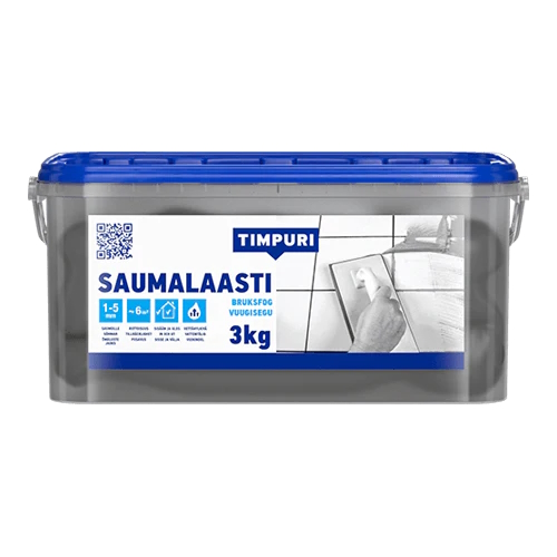Saumalaasti Timpuri 3kg harmaa - Tasoitteet ja täyteaineet - 6418091030921 - 1