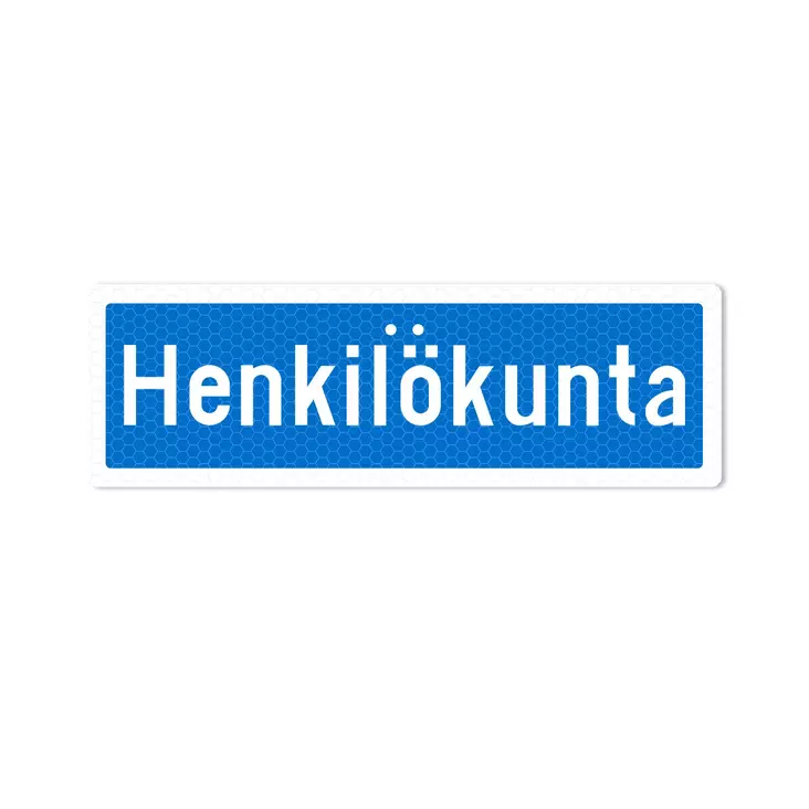 Sekure 3 mm 50x16 cm "Henkilökunta" alumiinikyltti - Opaste- ja varoituskyltit - 6438014353531 - 1