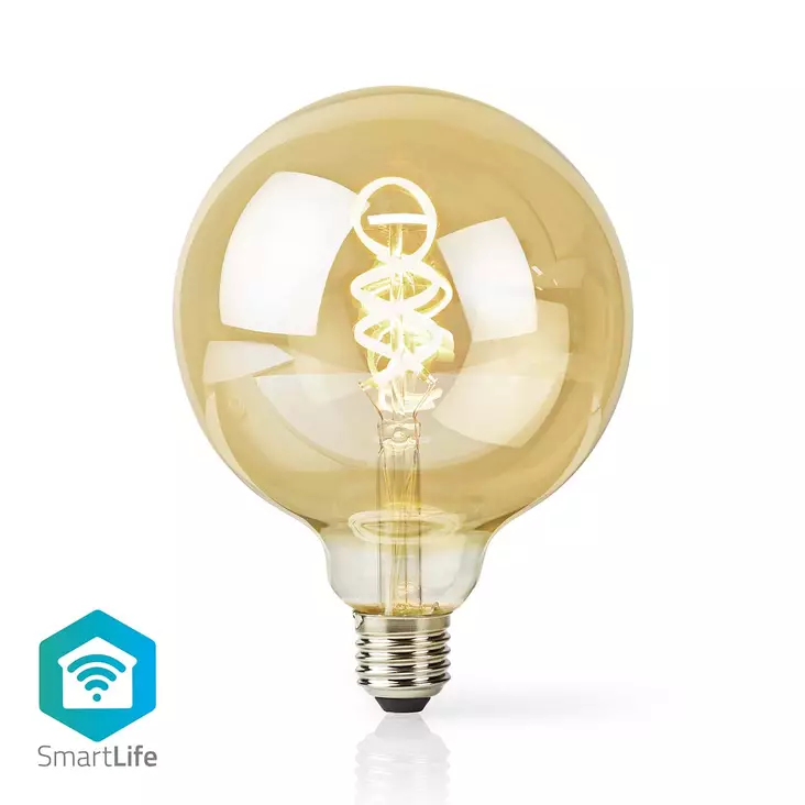 SmartLife LED Filamenttilamppu | E27 | 360 lm | 4.90 W | Lämpimästä kylmään valkoiseen | 1800 - 6500 K | Lasi | Android / IOS | Globe | 1 kpl - Valonlähteet - 5412810335381 - 1