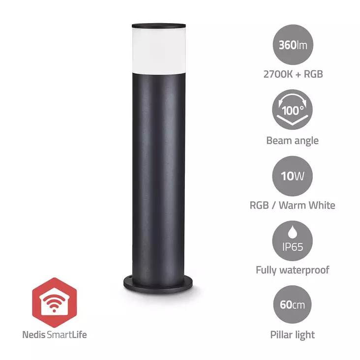 Smartlife Outdoor Light | 360 lm | Zigbee 3.0 | 10 + 4 W | Lämmin Valkoinen / RGB | 2700 K | Alumiini | Android / IOS - Valaisimet - 5412810444441 - 1