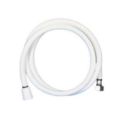 Suihkuletku 1,5 m muovi valkoinen - Kylpyhuoneen hanat ja suihkut - 646-0111-41 - 1