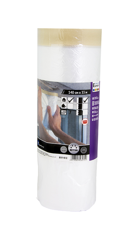 Suojamuovi teippi 140cmx33m uv7 - Maalaus- ja remonttisuojat - 4013307535751 - 1