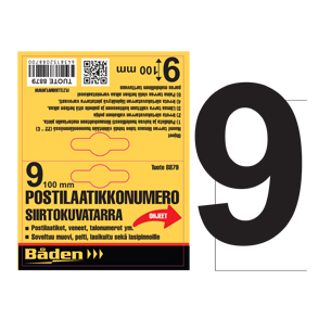 Tarranumero 9 - Postilaatikot ja talonumerot - 6438152088791 - 1