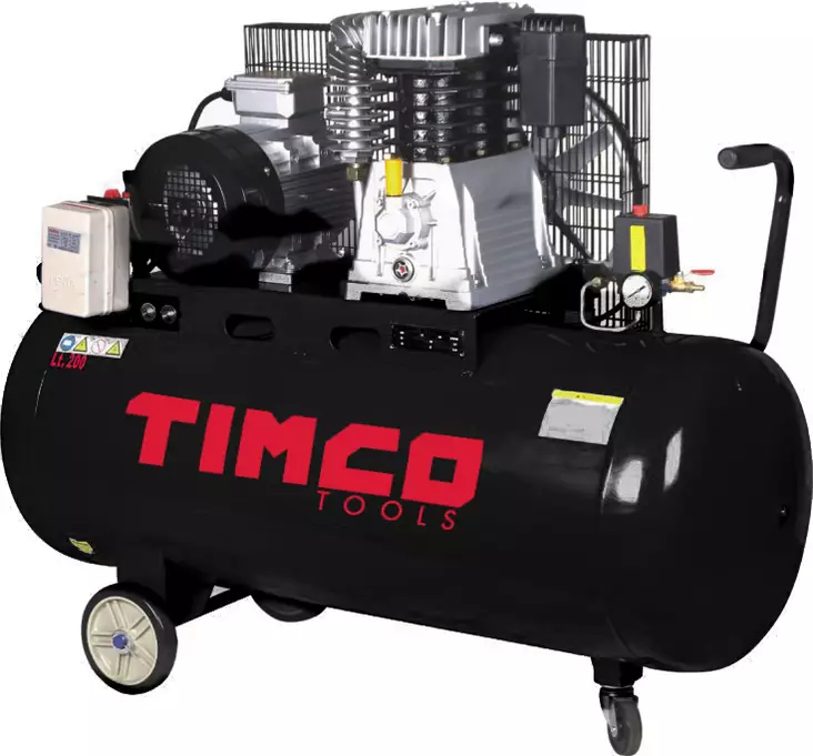 Timco 4HP 200l hihnaveto kompressori - Kompressorit - 6438014257891 - 1