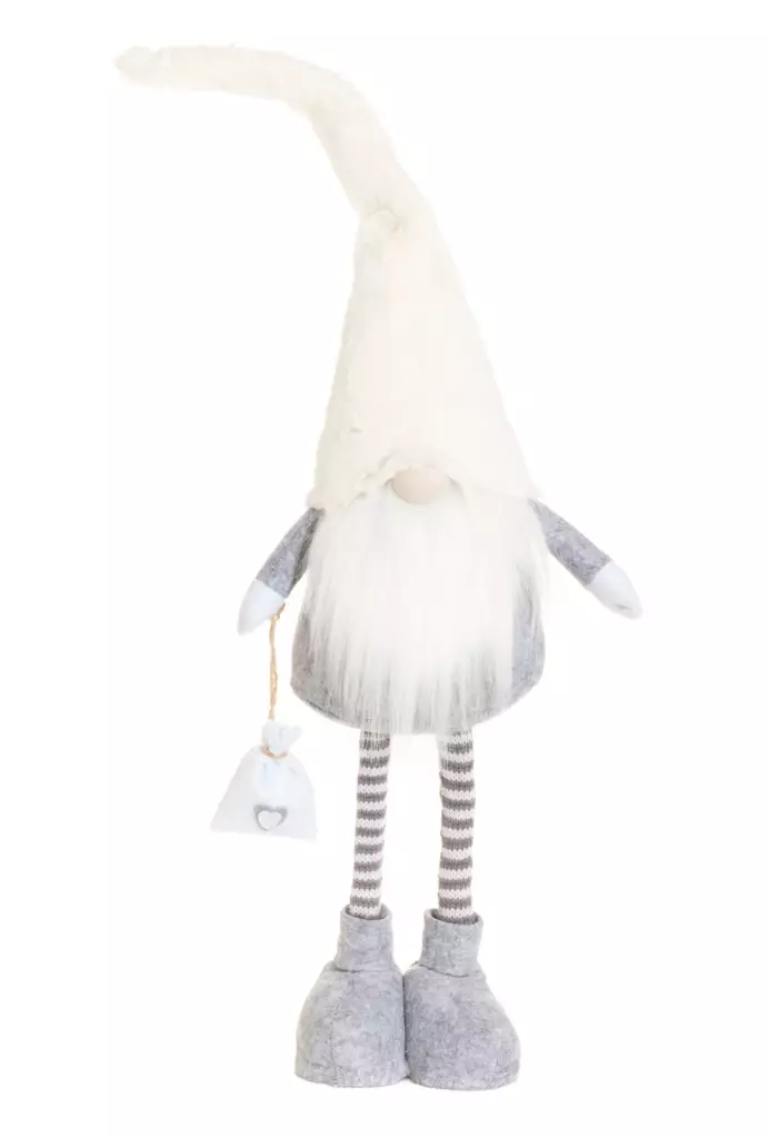 Tonttu valkolakki 80 cm Winteria - Joulukoristeet ja -tekstiilit - 6410413340541 - 1