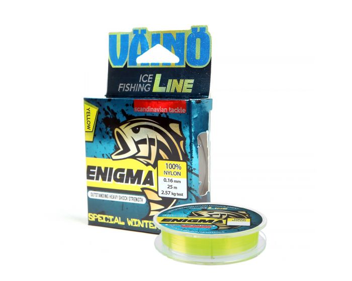 V=C3=A4in=C3=B6 enigma yellow 25m 0.14mm - Pilkkiminen ja talvikalastus - 6438212052441 - 1