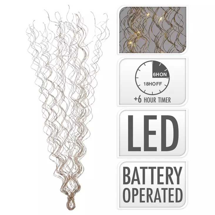 Valo-oksa 60cm gold led - Koristevalot - 8720573255721 - 1