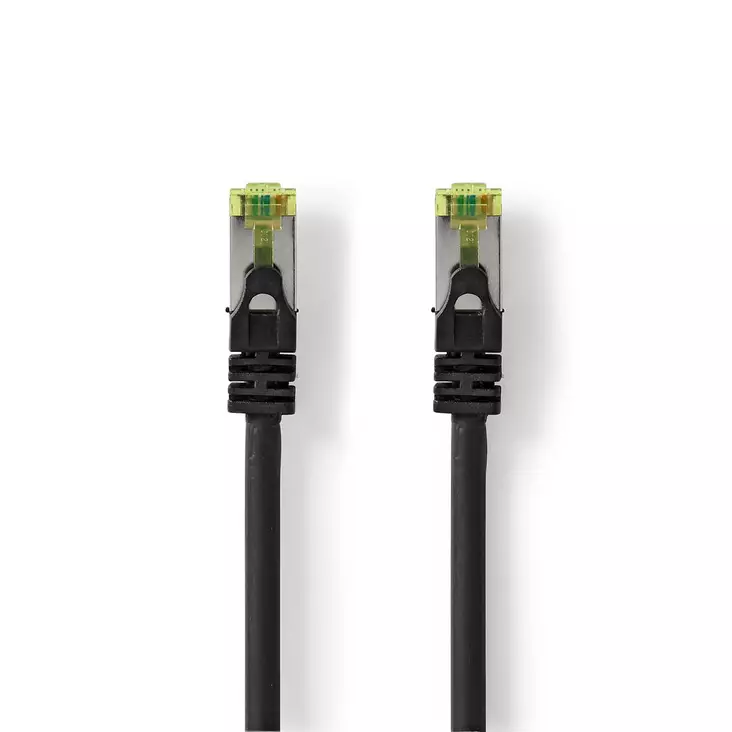CAT7 verkkokaapeli | S/FTP | RJ45 uros | RJ45 uros | 20.0 m | Snagless | Pyöreä | LSZH | Musta | Label - Tietokone ja verkko - 5412810452811 - 1