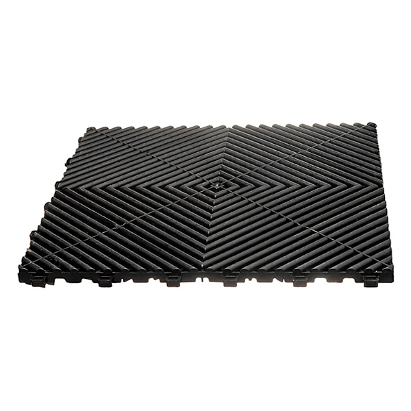 Lattialaatta, midnight black 40x40cm 4 kpl - Lattialaatat ja kumimatot - 6438431000001 - 1
