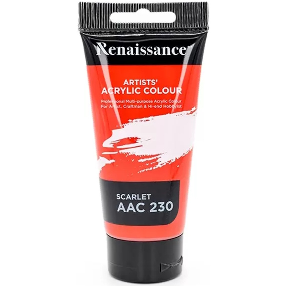 Akryylimaali 75 ml Scarlet - Akryylimaalit- ja värit - 8851907234331 - 1