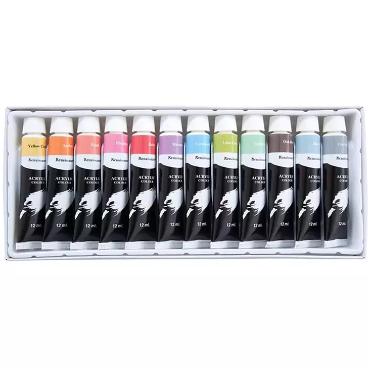 AkryylivÃ¤rit 12 x 12 ml, pastellisÃ¤vyt - Akryylimaalit- ja värit - 8851907275891 - 1