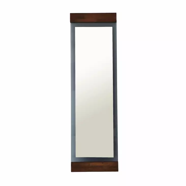 Cheval Peili - 100% Metalli Kehys, Pähkinä Fume, 50x170x3 cm, Sisältää Peilin, Yksi Paketti, Kiinnitettävä Seinäkiinnitys - Peilit - 8683743270231 - 1