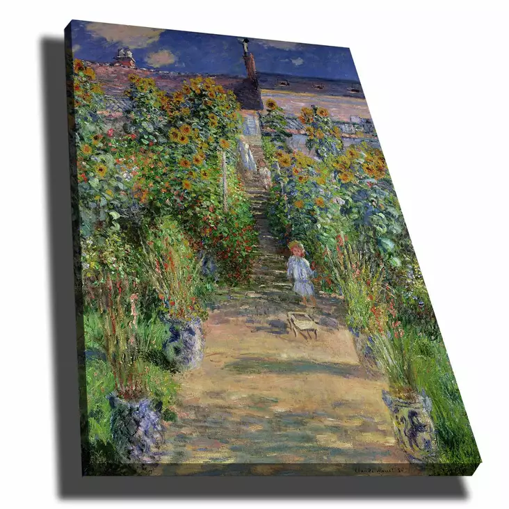Claude Monet - Monivärinen Koristeellinen Canvas-taulu 70x100 cm, 100% Canvas ja Mäntykehys - Taulut ja kehykset - 8683342782241 - 1