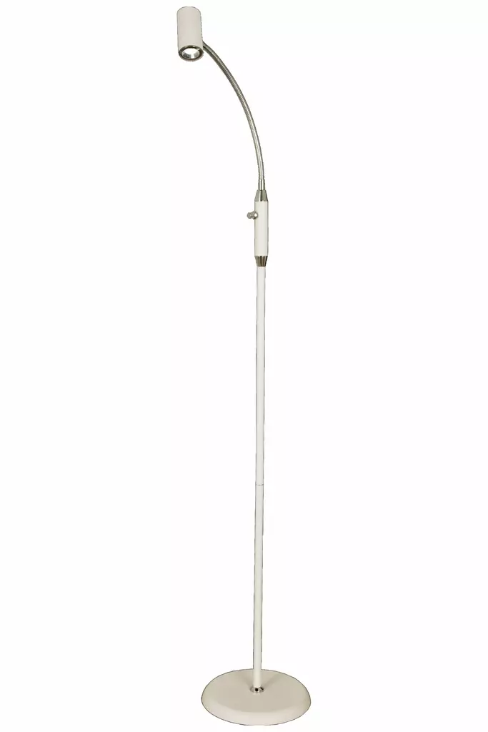 GUSTO lattiavalaisin, valkoinen/kromi, 5W LED - Lattia- ja pöytävalaisimet - 7041661259331 - 1