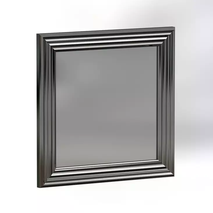 Hopeapeiliset MDF-peilisetti 4 kpl - 40x40 cm - Ekologinen Flotal-E - Helppo seinäkiinnitys - Tyylikäs sisustusratkaisu - Peilit - 8683743822881 - 1