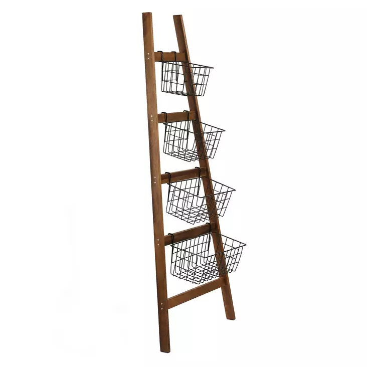 Hyllykori Teline, 145x60x22 cm, Tammi-Musta, 100% Melamiinipinnoitettu Lastulevy, 100% Metalli, 2 Pakettia - Seinähyllyt - 8684282608301 - 1