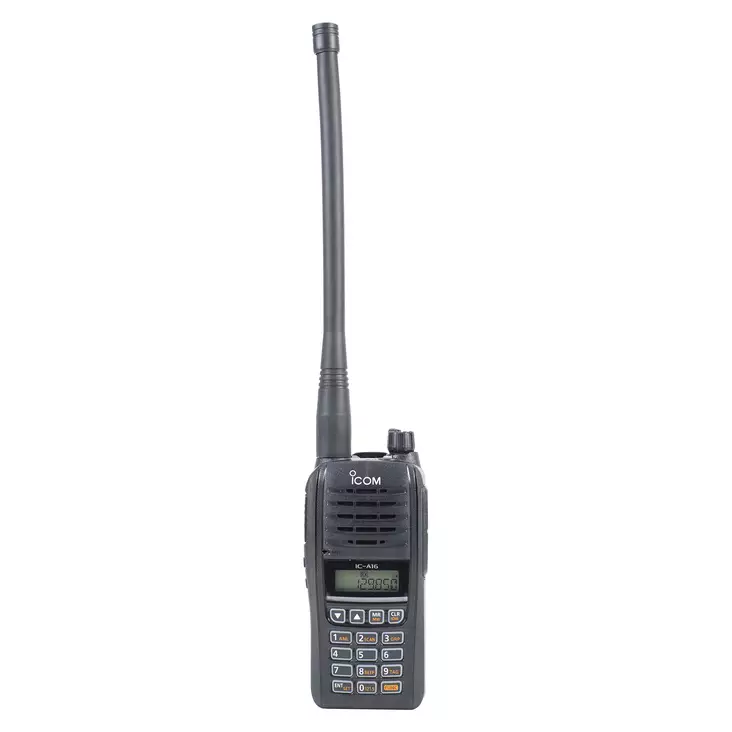 ICom IC-A16EBT kannettava VHF-radioasema Bluetoothilla, ilmailulle 118 000–136 992 MHz, 2400 mAh, IP67 - PNI tuotteet - 4909723145271 - 1