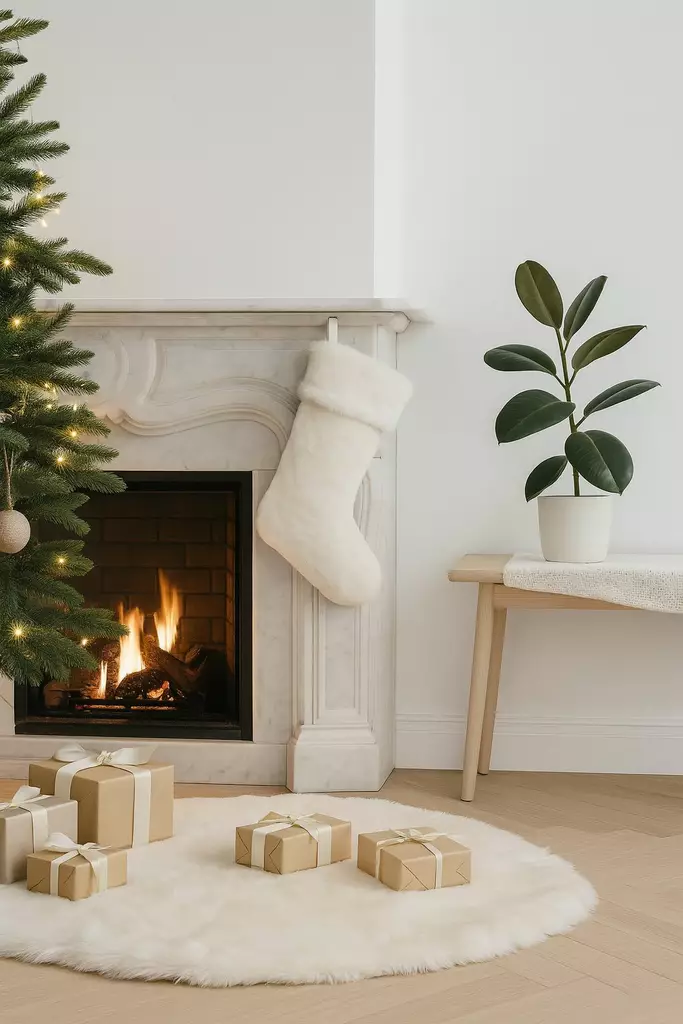 Joulusukka - Valkoinen, 100% Polyesteri, 37x24x5 cm, Konepestävä 20 °C, Kestävä ja Tyylikäs Joulukoriste - Joulukoristeet ja -tekstiilit - 8684283979301 - 1