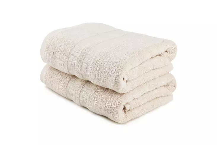 Käsipyyhesetti 2 kpl, 60% bambu/40% puuvilla, 550 gr/m², 50x90 cm, konepestävä 40 °C, cappuccino - Pyyhkeet ja kylpytakit - 8684282296171 - 1