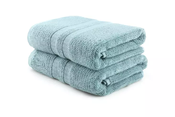 Käsipyyhesetti 2 kpl, Vesi Vihreä, 60% Bambu 40% Puuvilla, 50x90 cm, 550 gr/m², Konepestävä 40 °C - Pyyhkeet ja kylpytakit - 8684282254041 - 1
