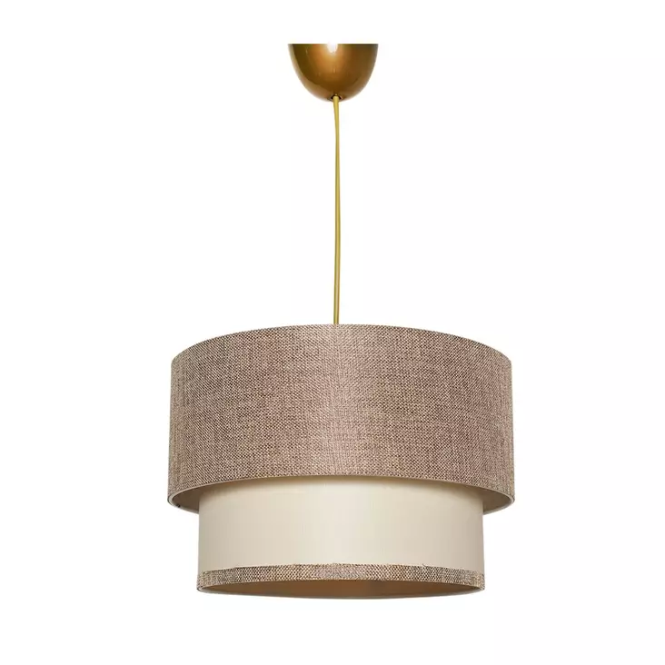 Kattokruunu, beige kerma, 30 cm, 65 cm, tyylikäs, moderni, tunnelmallinen - Katto- ja seinävalaisimet - 8683342848381 - 1