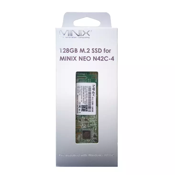 Kiintolevyaseman (SSD) Minix M.2 2280 Sata3 128 Gt, Minix NEO N42C-4 - PNI tuotteet - 4897016418181 - 1