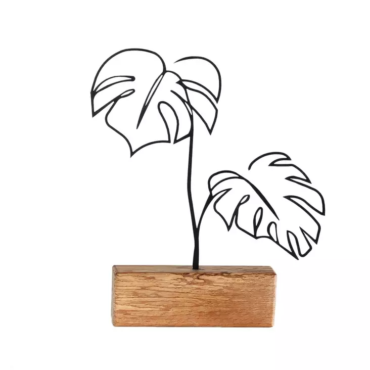 Koriste-esine, musta, 17 x 30 x 3,5 cm, kestävä, ainutlaatuinen, elegantti - Koristeet, koriste-esineet - 8681875640861 - 1