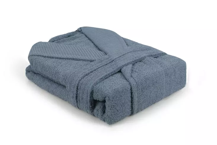 Kylpytakki, indigonsininen, XXL, pehmeä, konepestävä - Pyyhkeet ja kylpytakit - 8683742475521 - 1