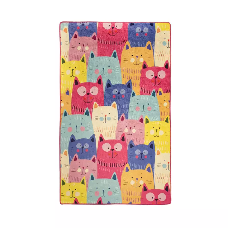 Matto (140 x 190), monivärinen, 140 x 190 cm, pehmeä, antibakteerinen - Suuret ja keskikokoiset matot - 8681875387261 - 1