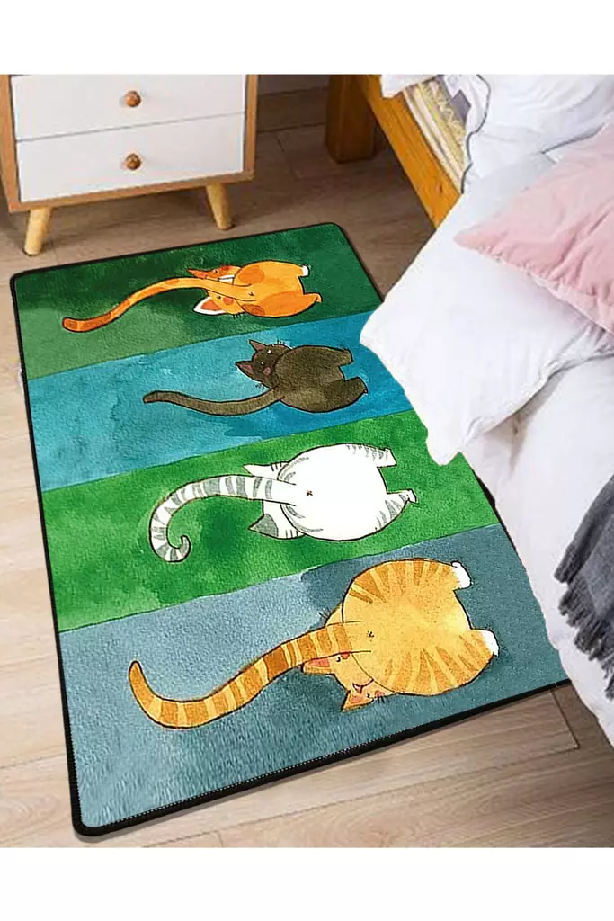 Matto (80 x 150), monivärinen, 80 x 150 cm, ylellinen, helppohoitoinen - Pienet matot ja käytävämatot - 8683743433391 - 1