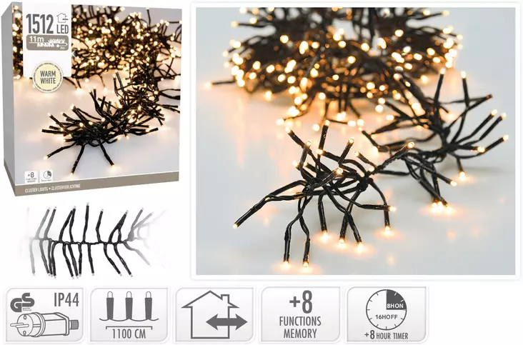 Micro Led Valoketju 1512 LED-lamppua - Valosarjat - 8720573813211 - 1